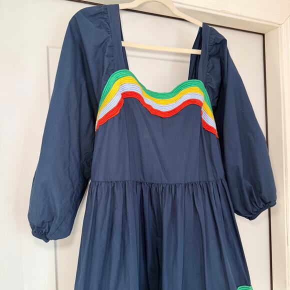 Corey Lynn Calter Ophelia Mini Dress | Organic Cotton Size XL Coastal Boho - Picture 6 of 15